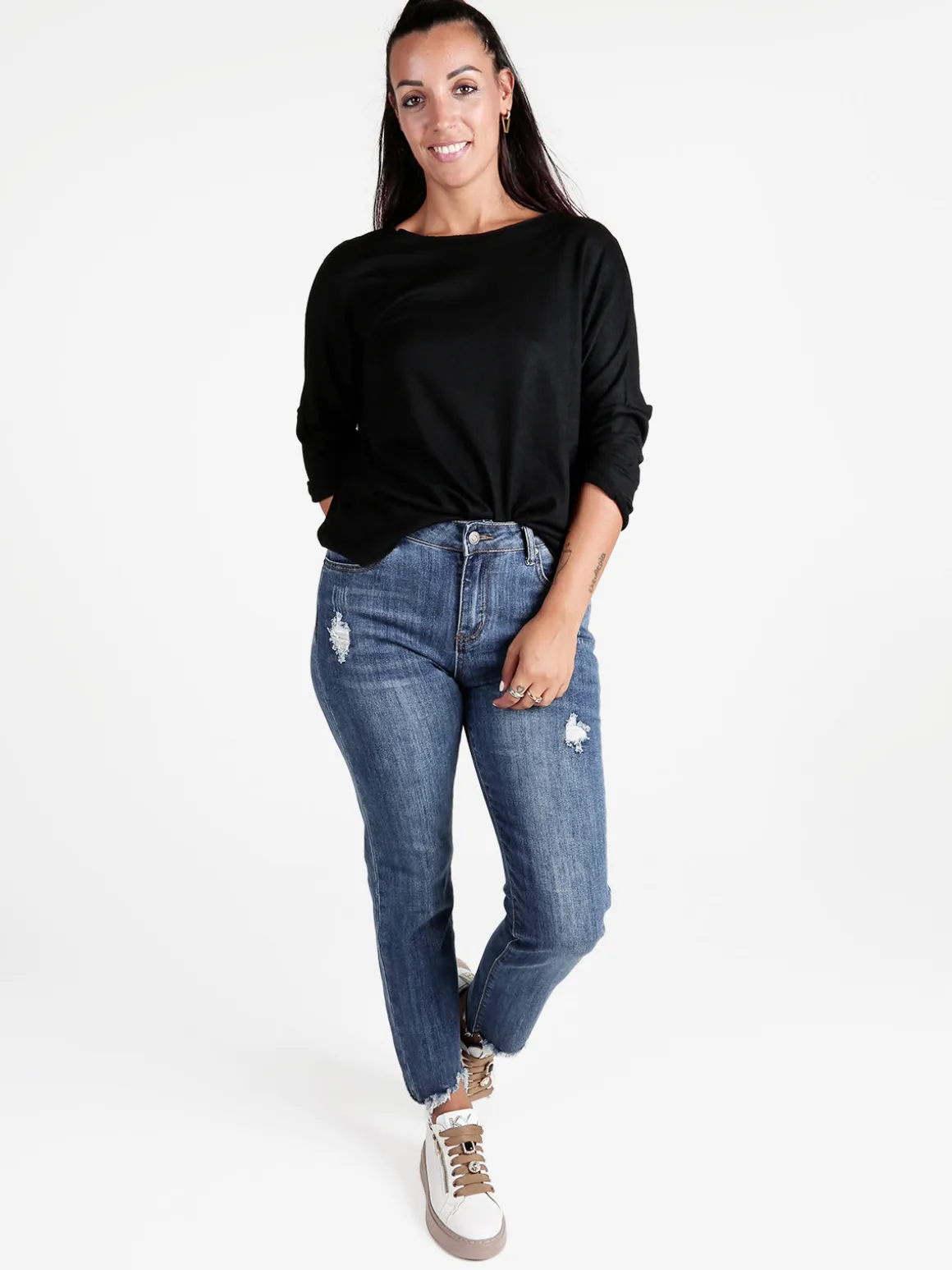Gloria Maglia donna con maniche a pipistrello
