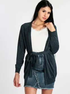 Griffai Cardigan donna aperto in lurex