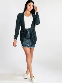 Griffai Cardigan donna aperto in lurex