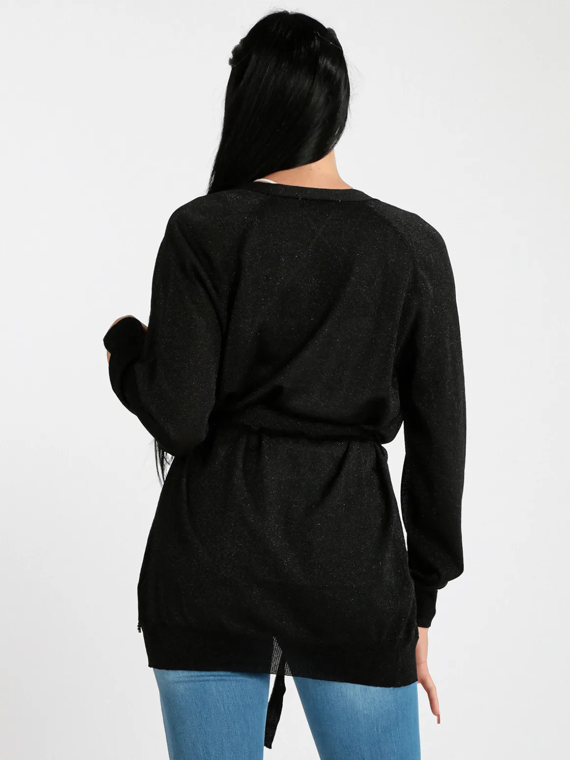 Griffai Cardigan donna aperto in lurex