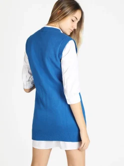 Griffai Gilet lungo in maglia da donna