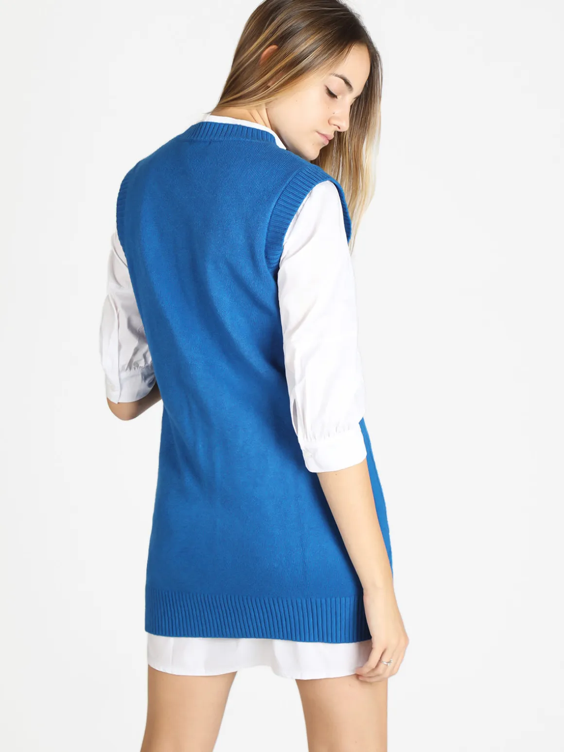 Griffai Gilet lungo in maglia da donna