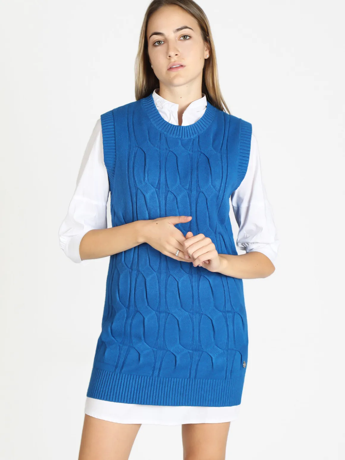 Griffai Gilet lungo in maglia da donna