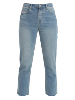 Griffai Jeans donna baggy sfilacciato