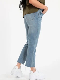 Griffai Jeans donna baggy sfilacciato