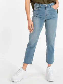 Griffai Jeans donna baggy sfilacciato