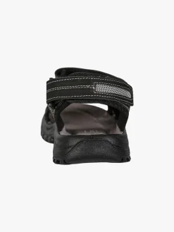 Grisport Sandali in pelle da uomo con strappi - nero