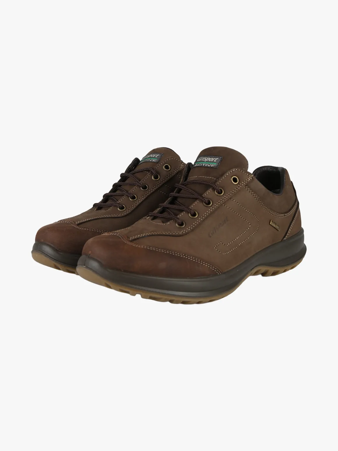 Grisport Scarpe stringate da uomo in pelle nabuk - moro