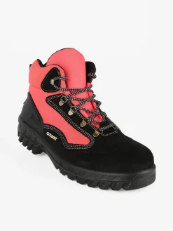 Grisport Scarponcini da trekking uomo in pelle - grigio scuro