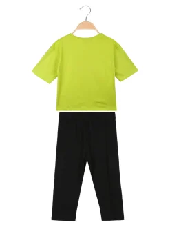 Guru Completo corto da bambina con leggings 3/4