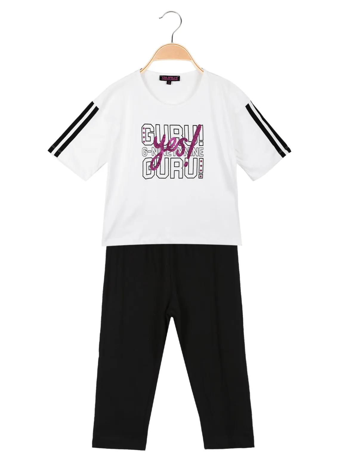 Guru Completo corto da bambina con leggings 3/4