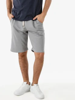 Guy Bermuda da uomo in felpa con coulisse - grigio
