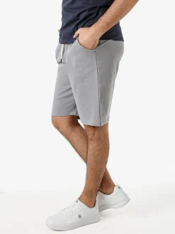 Guy Bermuda da uomo in felpa con coulisse - grigio