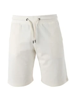 Guy Bermuda da uomo in felpa con coulisse - panna