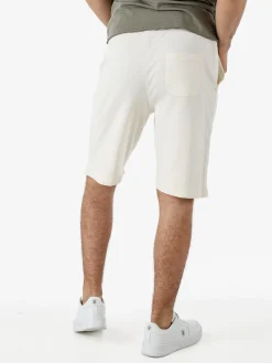 Guy Bermuda da uomo in felpa con coulisse - panna