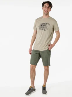 Guy Bermuda da uomo in misto cotone - militare