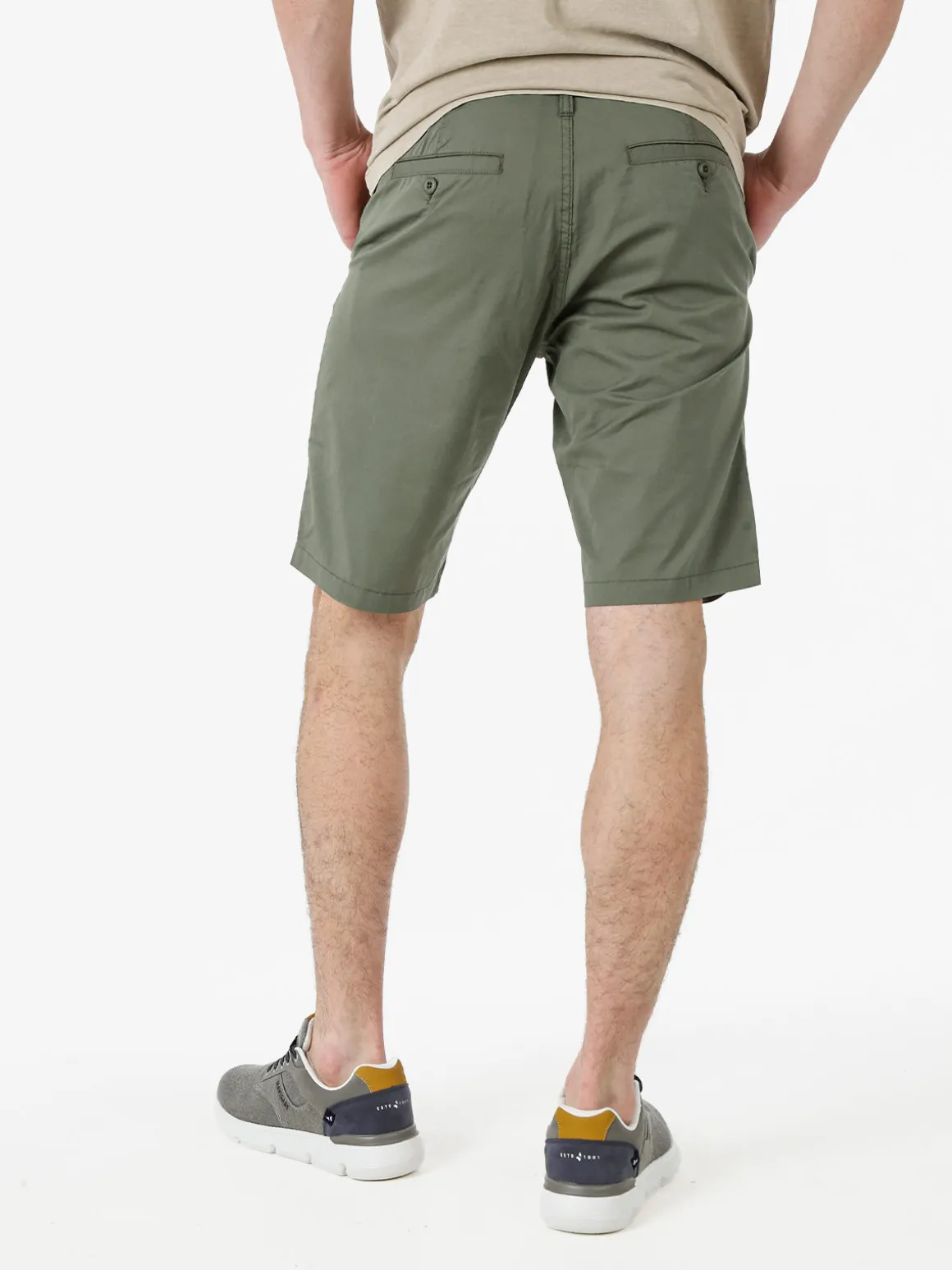 Guy Bermuda da uomo in misto cotone - militare