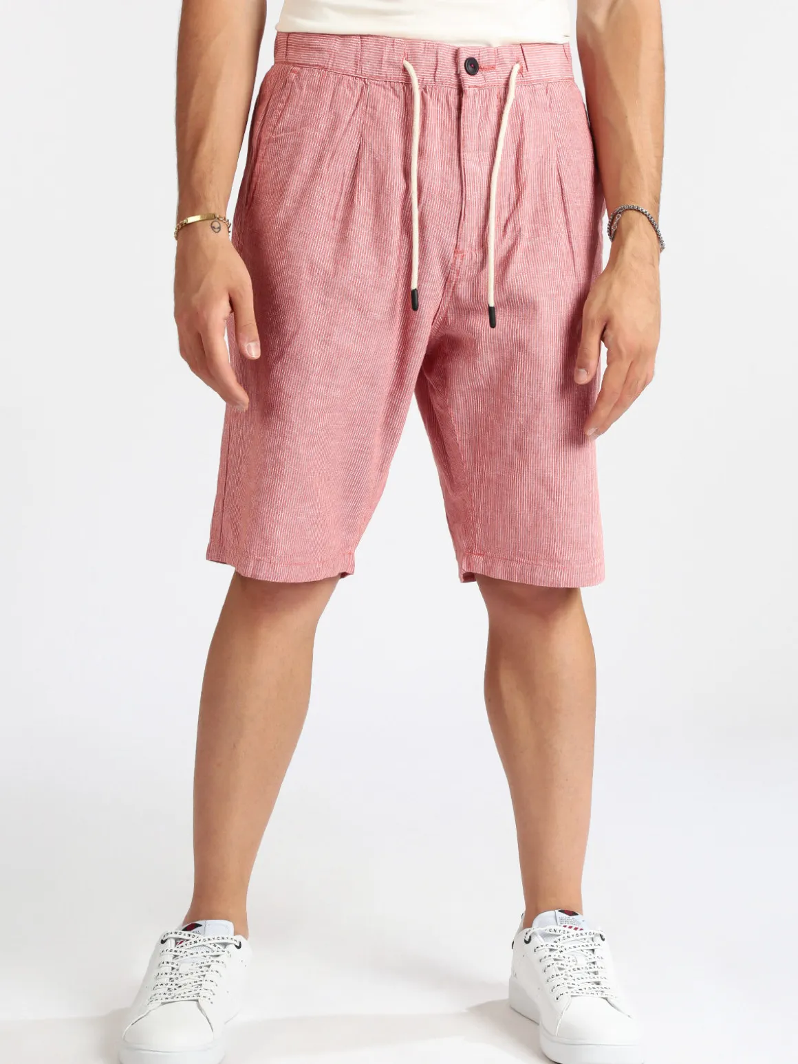 Guy Bermuda uomo in misto lino e cotone