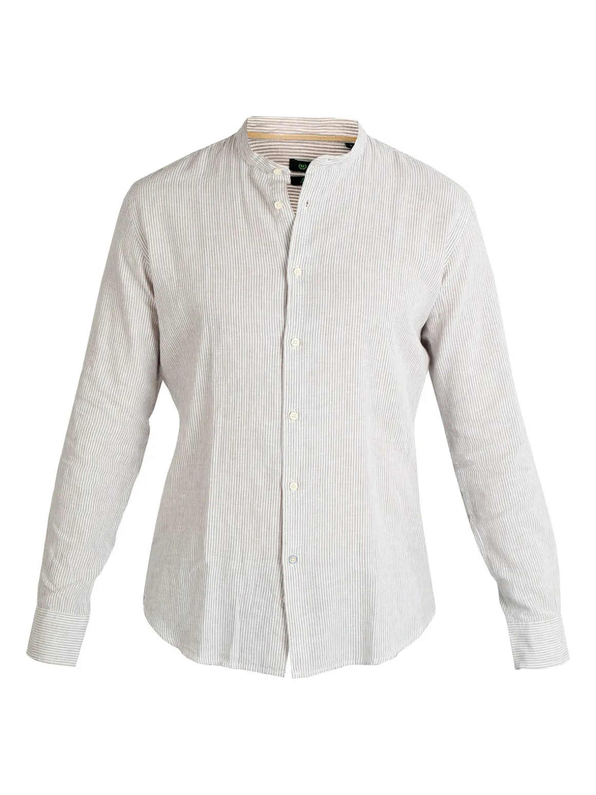 Guy Camicia alla coreana da uomo misto lino