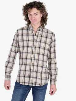 Guy Camicia a quadri da uomo in cotone