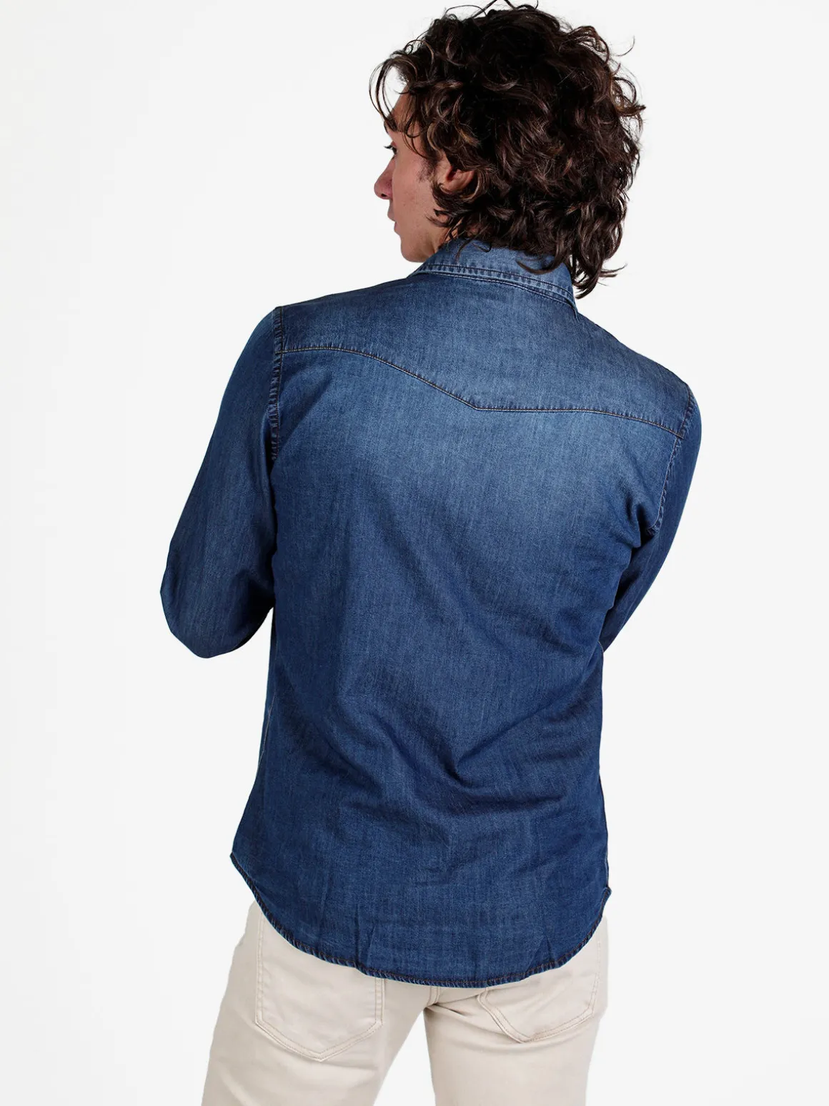 Guy Camicia da uomo in jeans