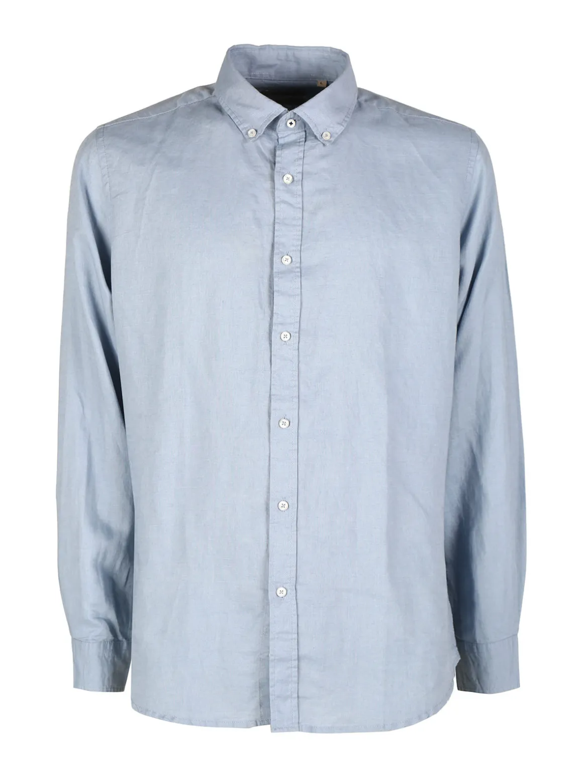 Guy Camicia da uomo in misto lino a maniche lunghe