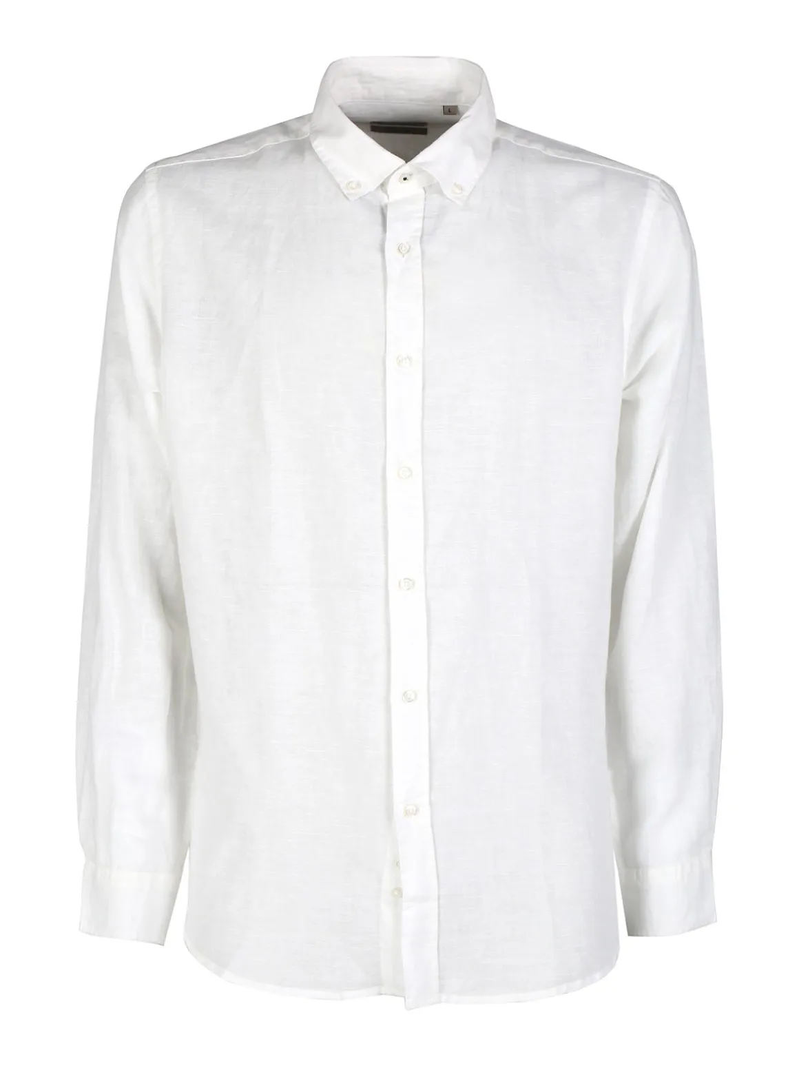 Guy Camicia da uomo in misto lino a maniche lunghe