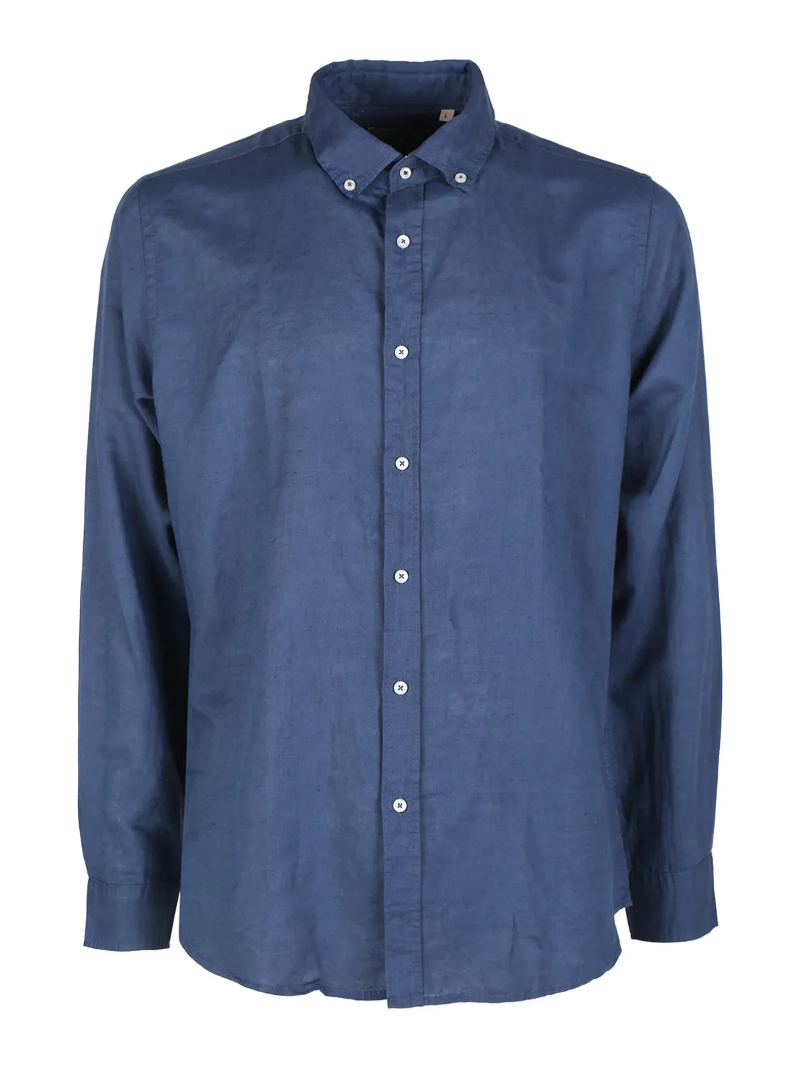 Guy Camicia da uomo in misto lino a maniche lunghe