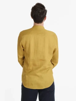 Guy Camicia in lino alla coreana da uomo
