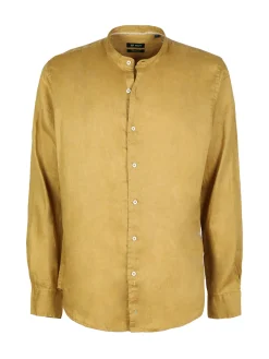 Guy Camicia in lino alla coreana da uomo