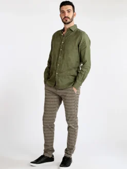Guy Camicia in lino da uomo