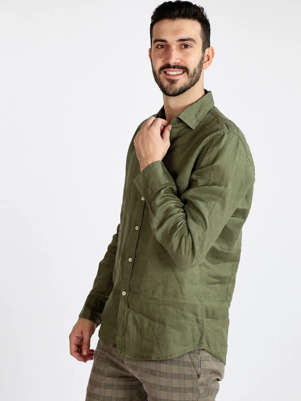 Guy Camicia in lino da uomo