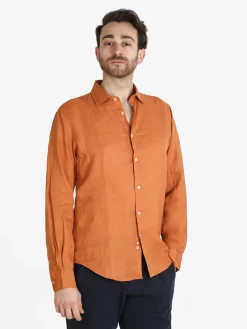 Guy Camicia uomo in lino a manica lunga