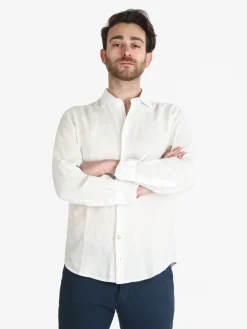 Guy Camicia uomo in lino a manica lunga