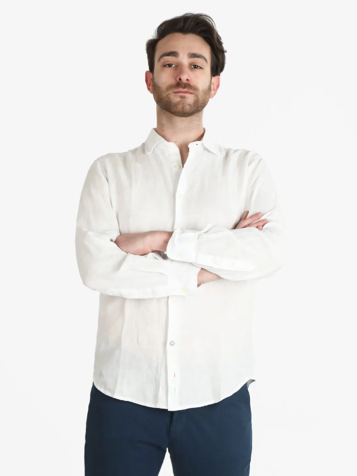 Guy Camicia uomo in lino a manica lunga
