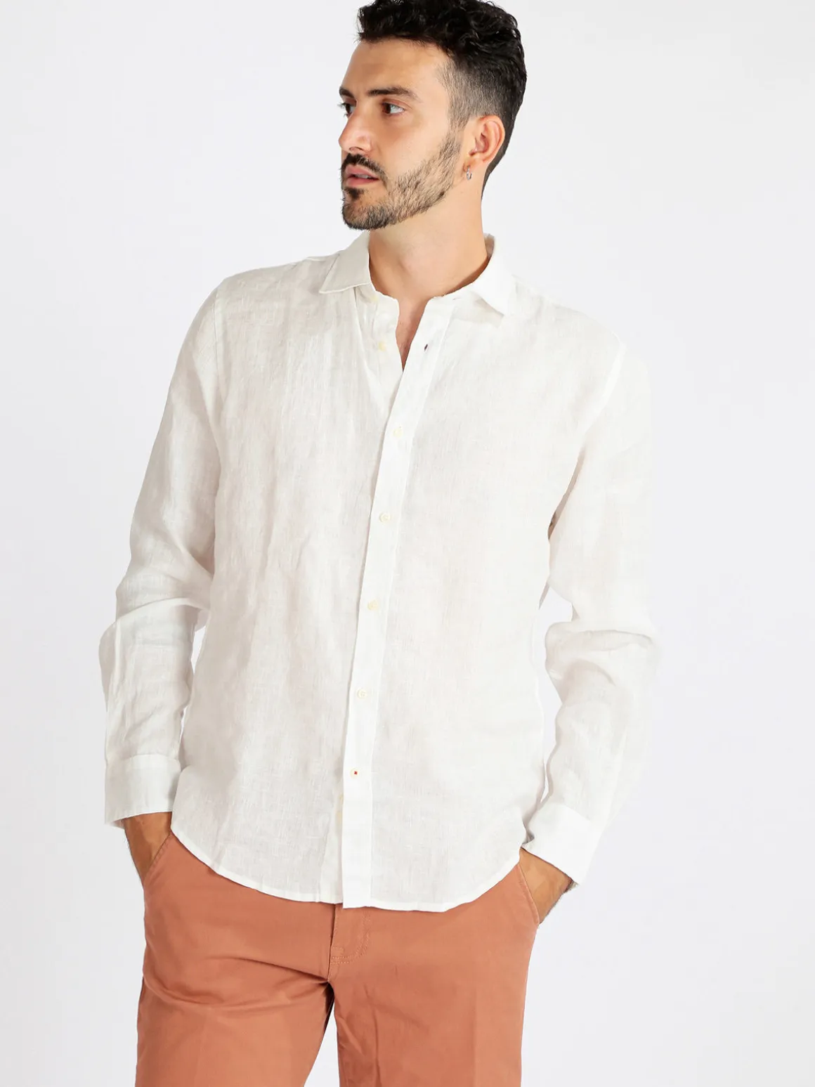 Guy Camicia uomo manica lunga in lino