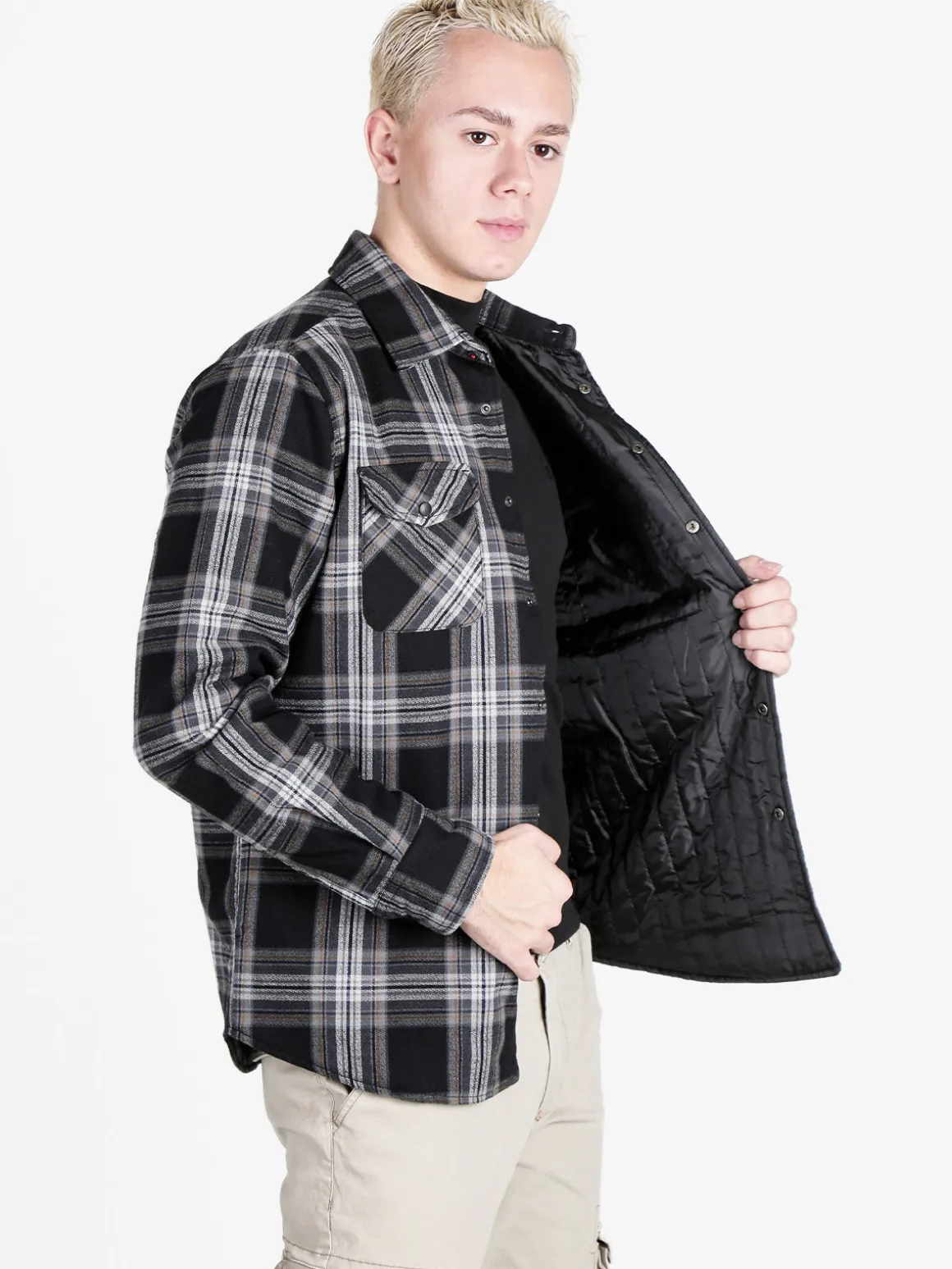 Guy Giacca camicia da uomo a quadri