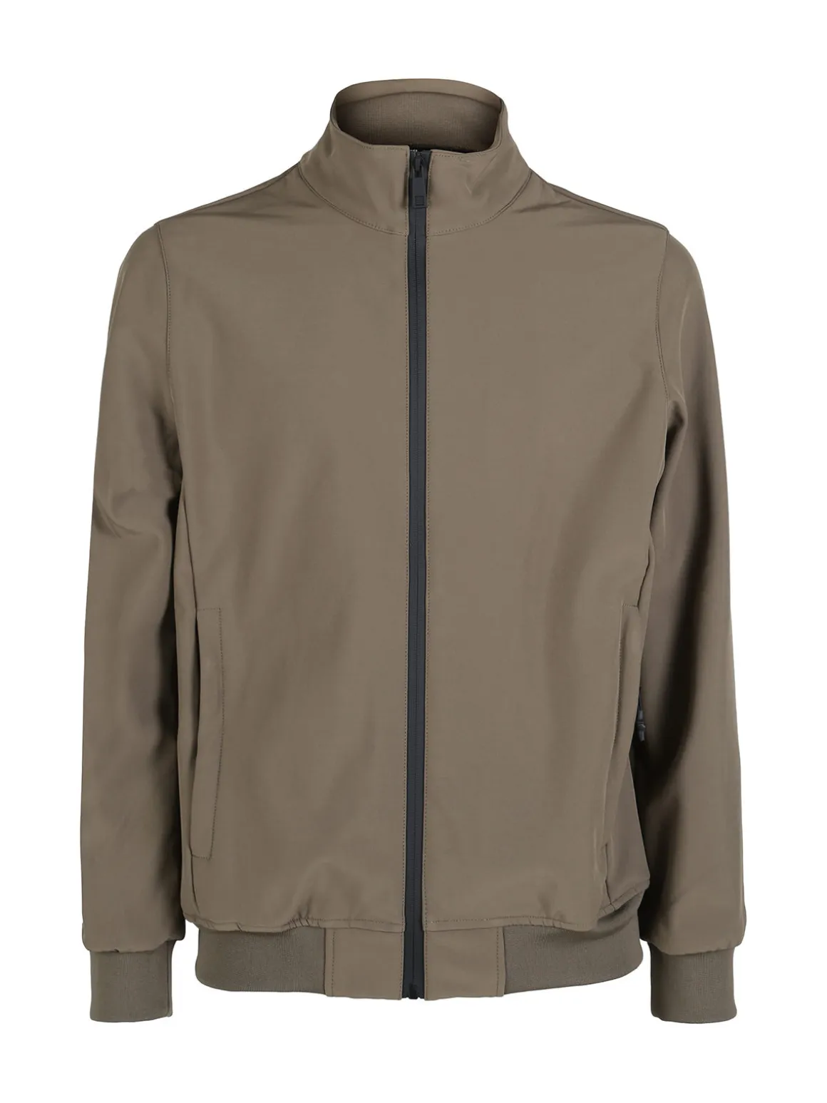 Guy Giacca da uomo con zip e interno in pile - oliva