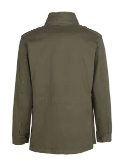 Guy Giacca da uomo modello parka con bottoni e zip
