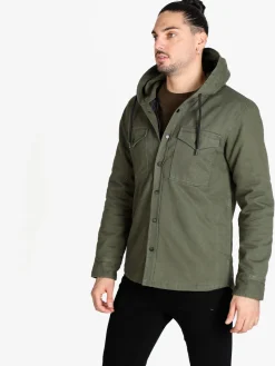 Guy Giacca uomo con cappuccio e bottoni