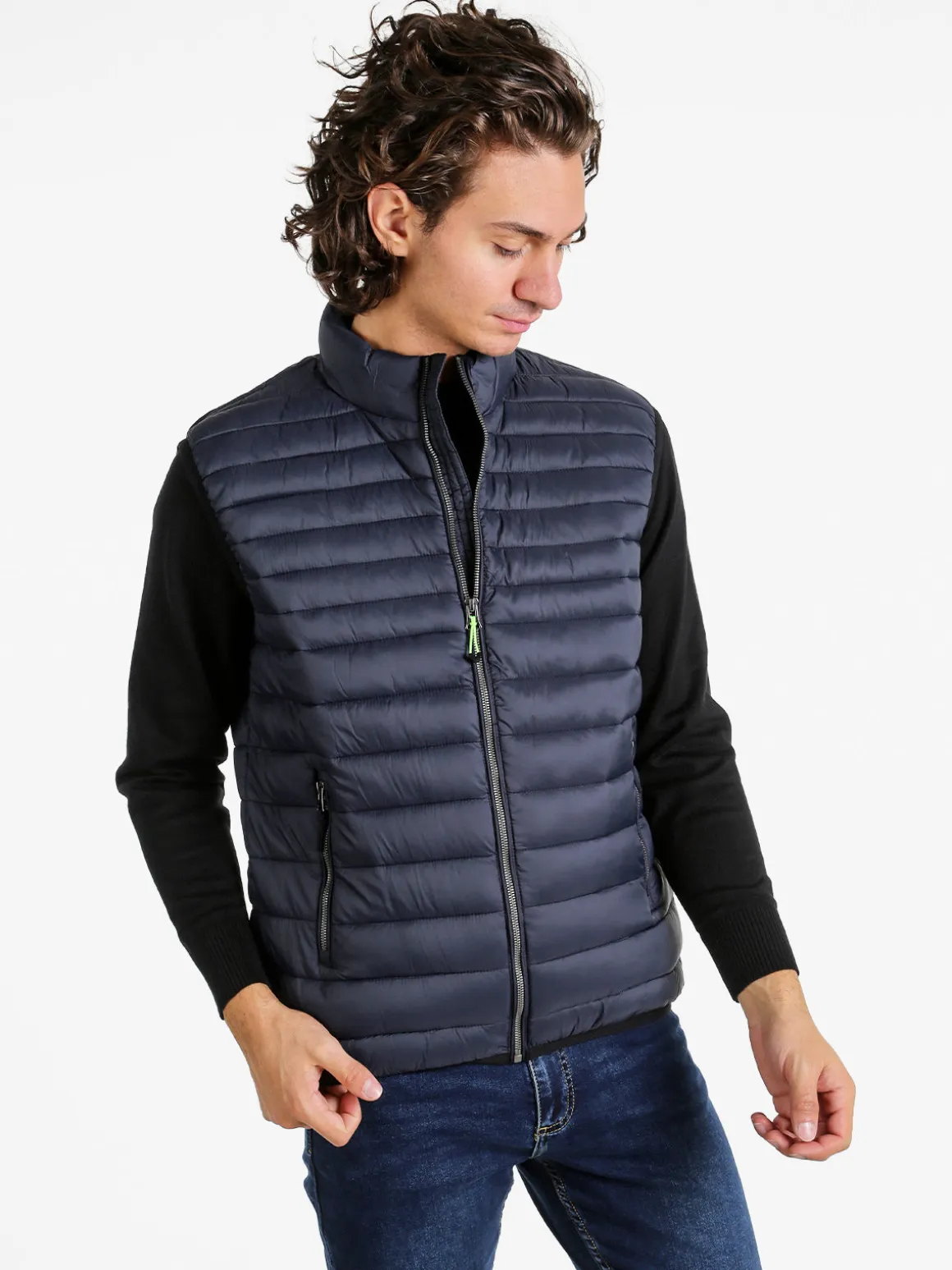 Guy Gilet da uomo imbottito - blu scuro