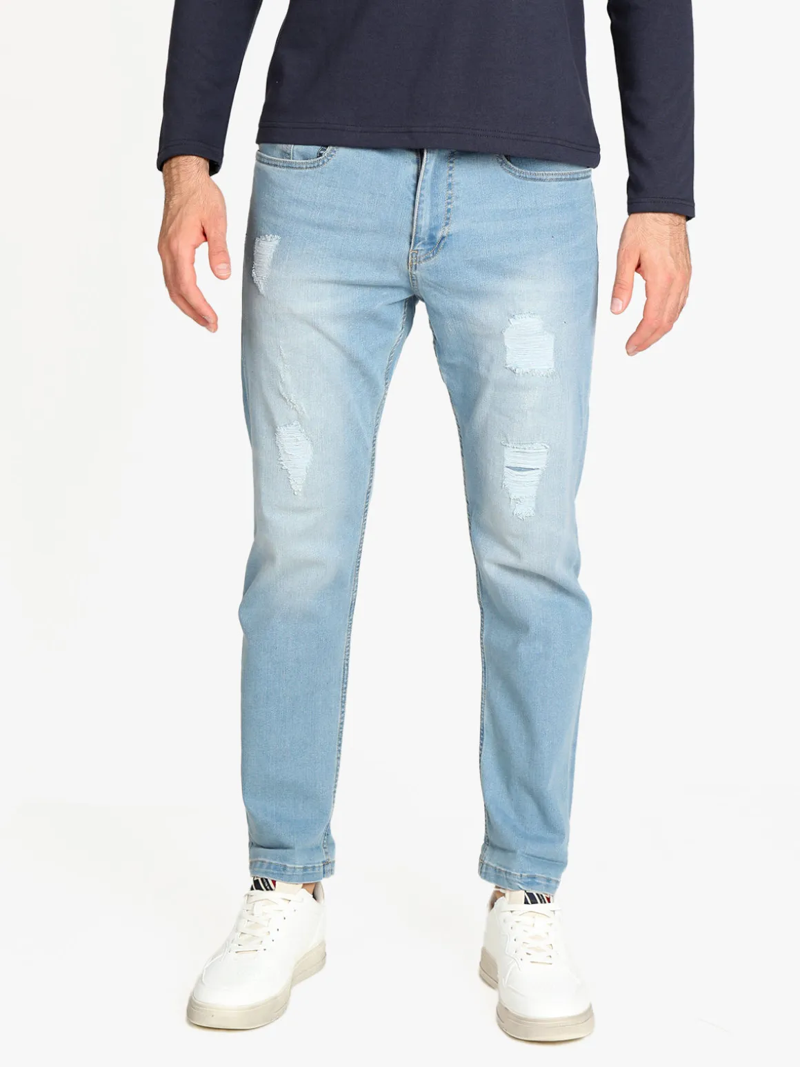 Guy Jeans chiari da uomo con strappi