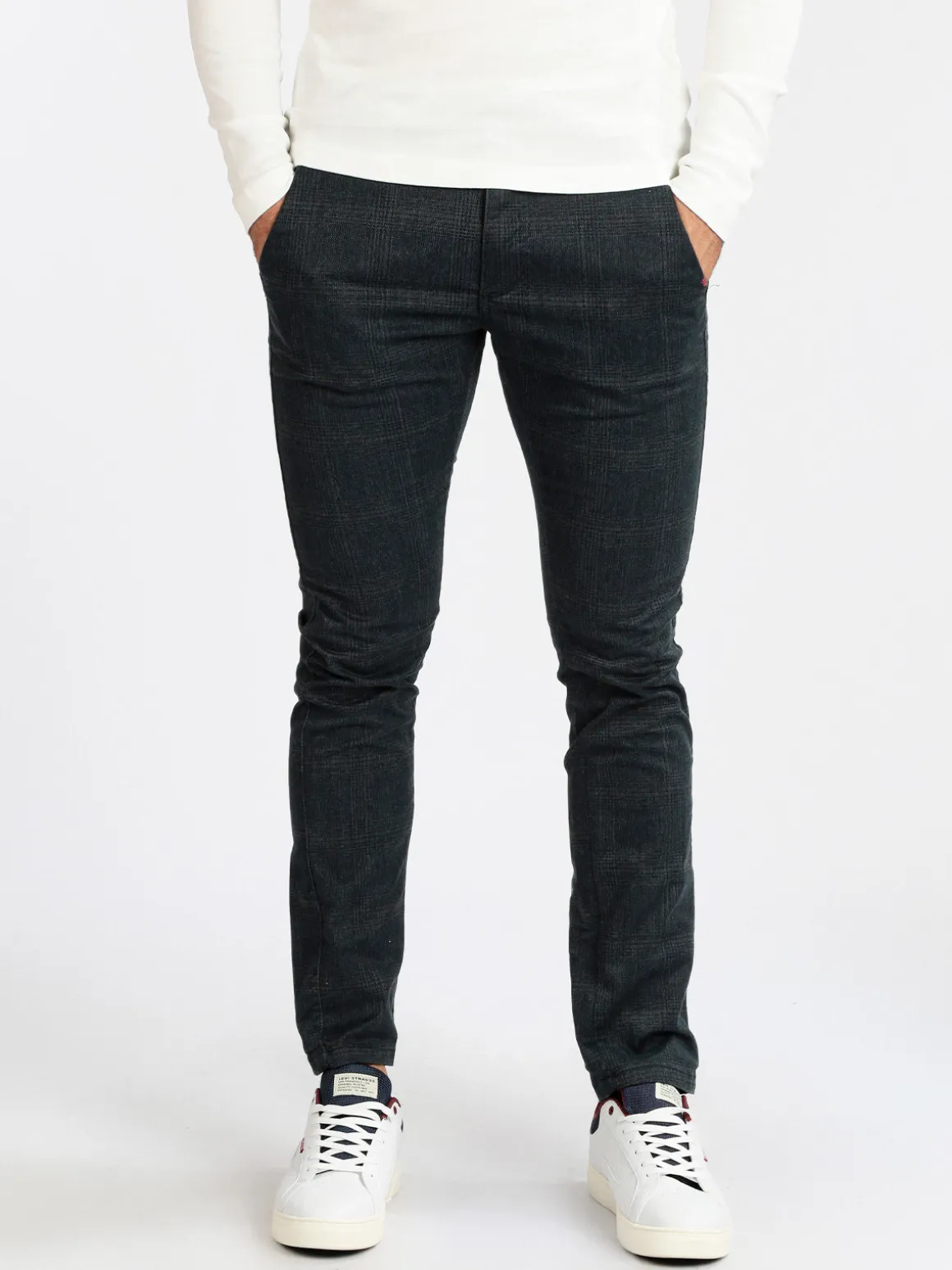 Guy Pantaloni casual da uomo a quadri