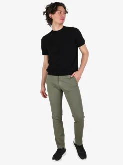 Guy Pantaloni casual da uomo texturizzati in cotone