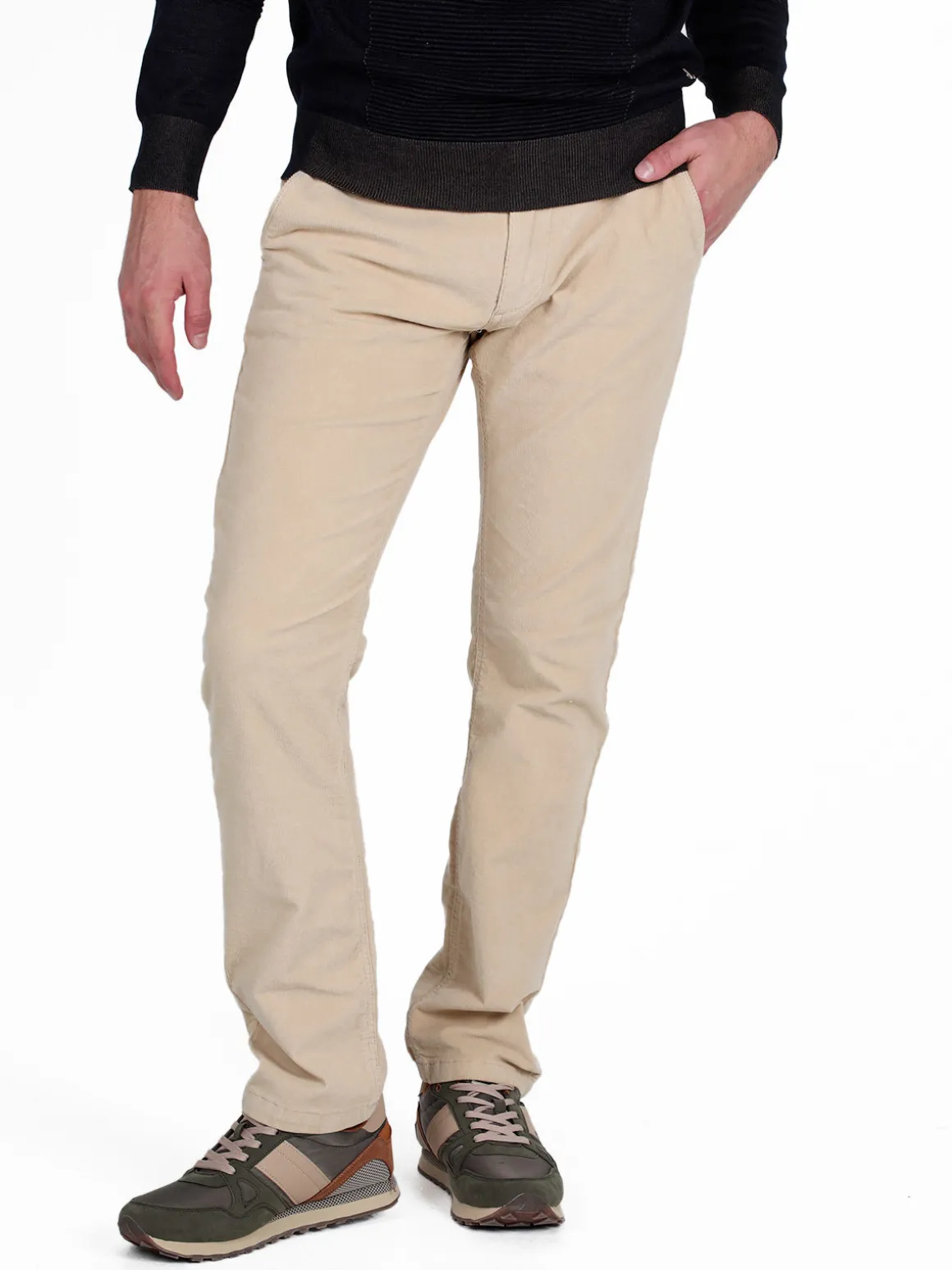 Guy Pantaloni da uomo in velluto slim fit
