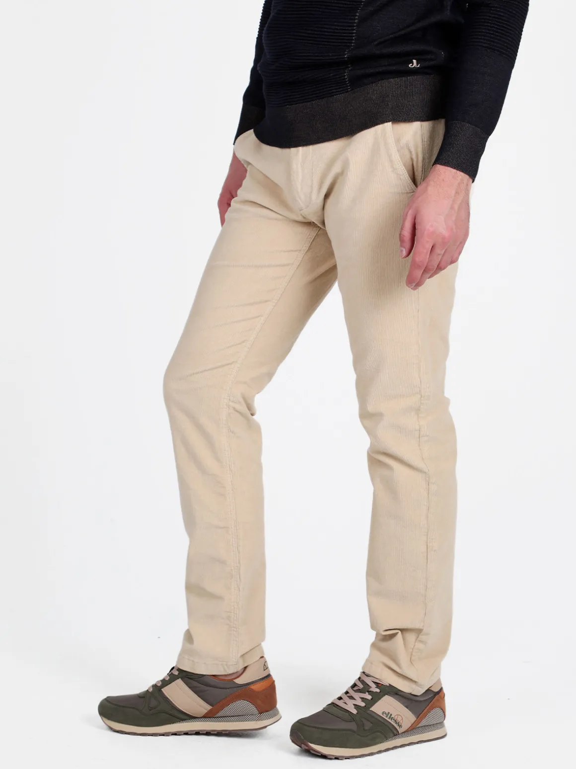 Guy Pantaloni da uomo in velluto slim fit