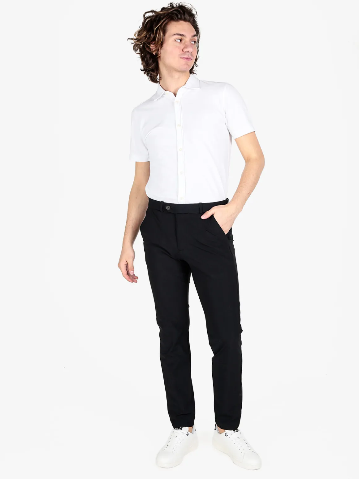 Guy Pantaloni eleganti da uomo a vita bassa
