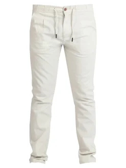 Guy Pantaloni uomo misto lino e cotone con coulisse