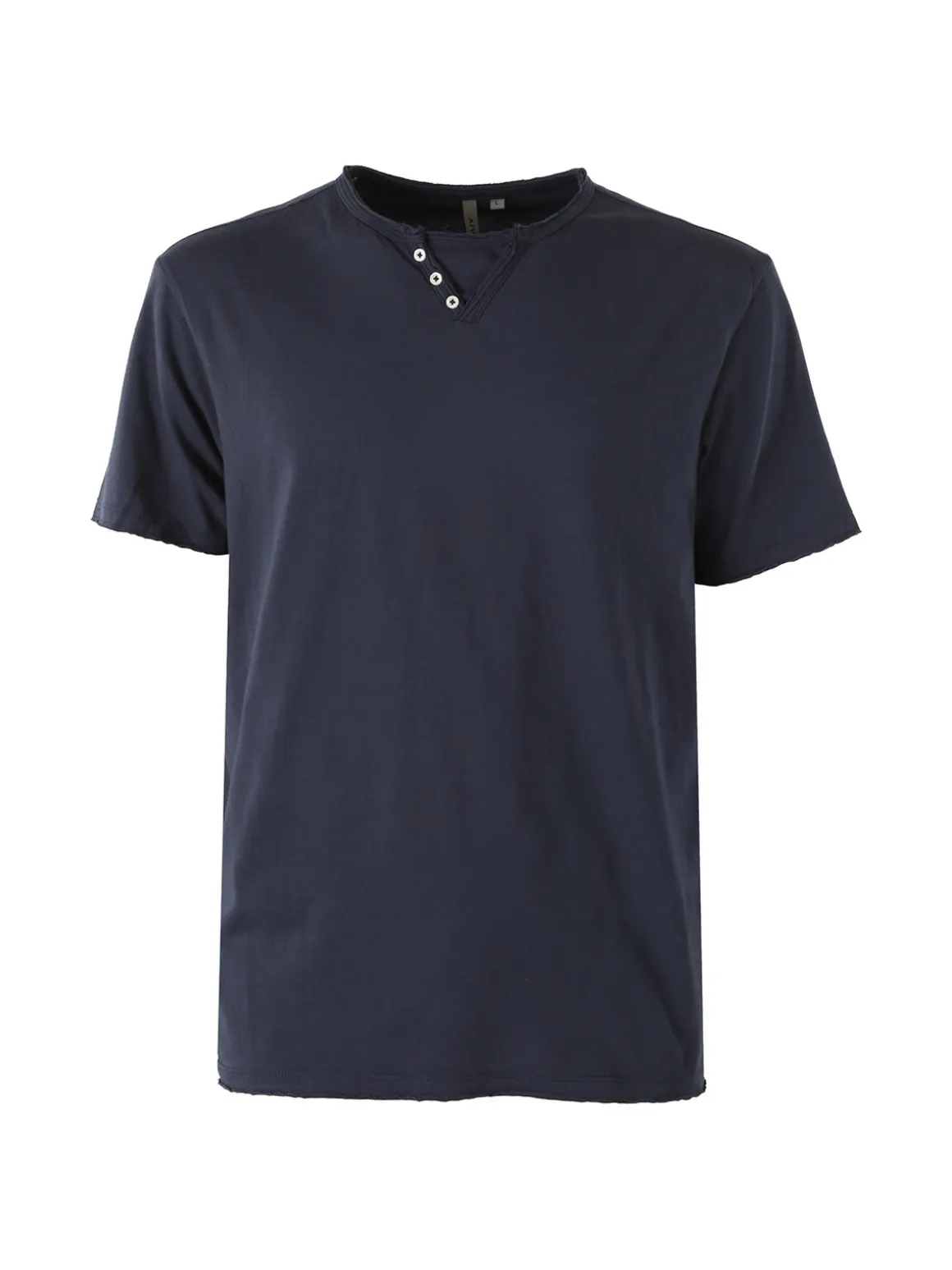 Guy T-shirt da uomo in cotone con stampa - blu