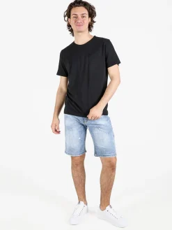 Guy T-shirt da uomo in cotone con taschino